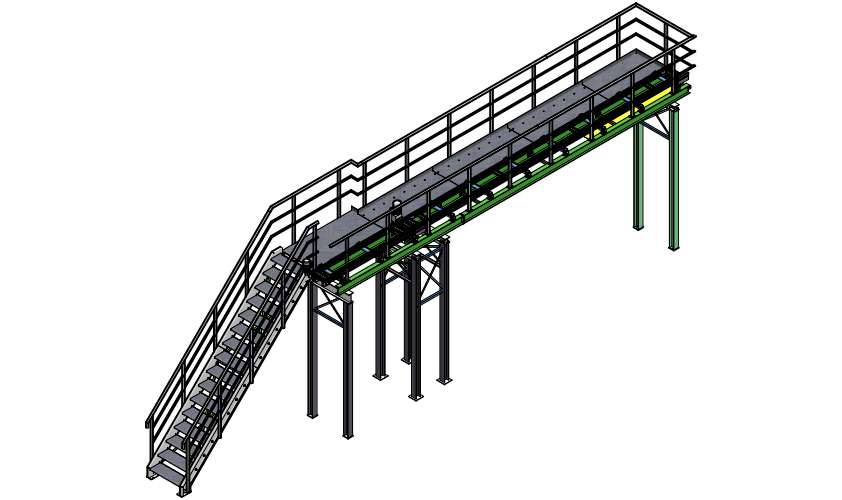 Konstruktion Laufsteg
