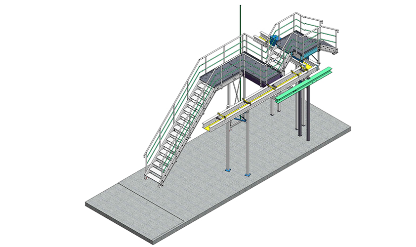 Konstruktion Treppenpodest